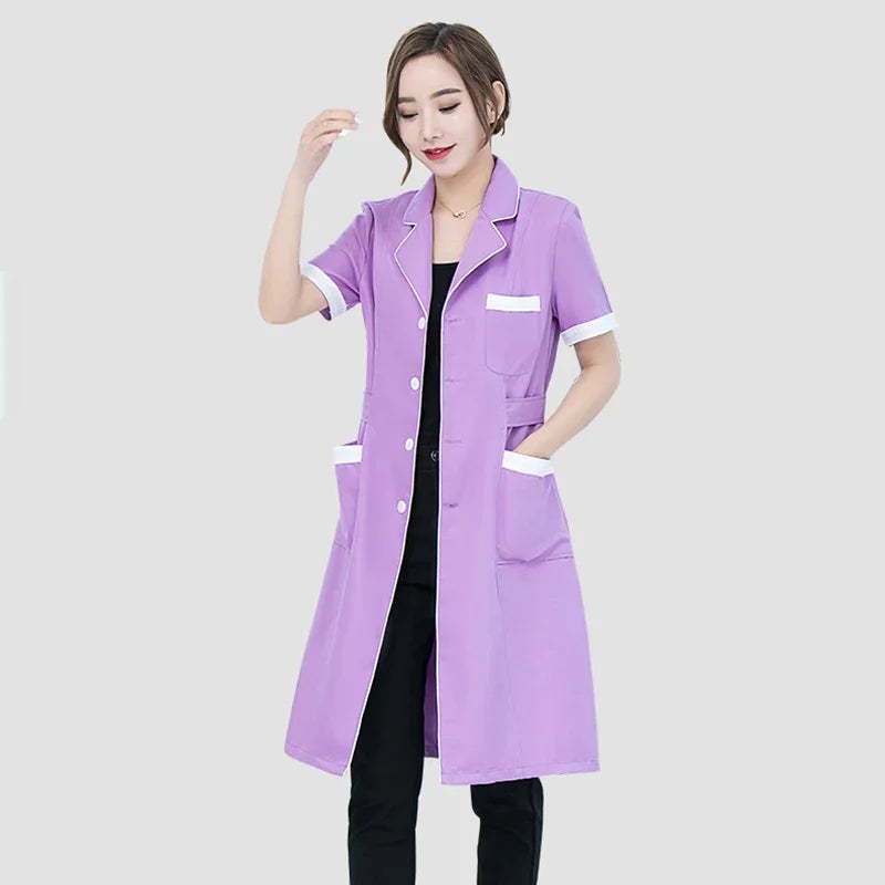 New Lab Coat High Quality Spa Uniforms Tattooist Work Clothing Scrubs
