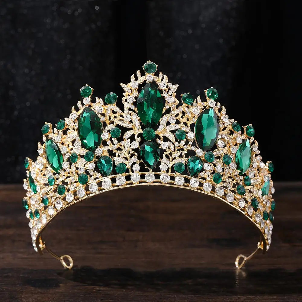 Luxury Waterdrop Crown Wedding Dr Headwear Baroque Alloy Bridal Crown Hair Accory for Women Fre out New Faion Jewelry