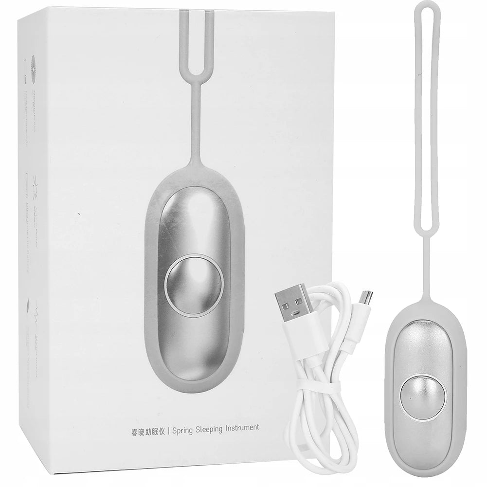 Handheld Micro-Current Instrument USB Charging Handheld Relaxation Device Lightweight Sleeping Device for Insomnia Brain Massage