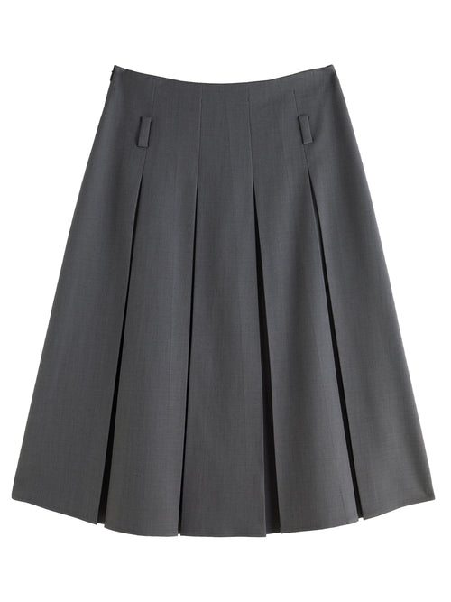 DUSHU Plus Size Dark Gray Blazer Skirt Suit Office Outfit 2024 Autumn