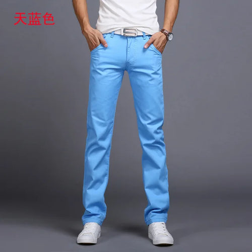 8 Color Classic Casual Men Pants Spring Autumn New Business Fashion