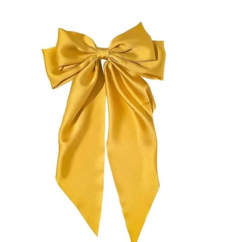 2023 New Women Large Bow Hairpin Summer Chiffon Big Bowknot Stain Bow