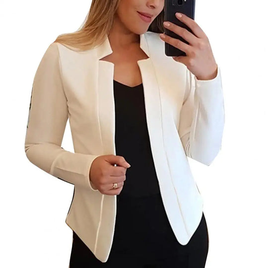 Office Lady Jacket Blazer Autumn Winter All-match Polyester Business