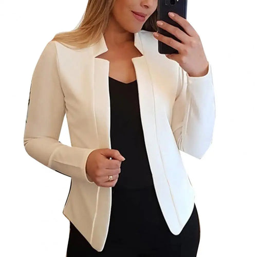 Office Lady Jacket Blazer Autumn Winter All-match Polyester Business