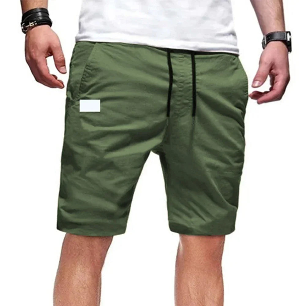 Mens Drawstring Straight Shorts Beach Chino Sports Workout Hiking