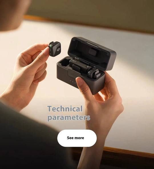 DJI Mic Mini 2TX 1RX add Charging Case Two-Level Active Noise Cancelling 48-Hour Operation High-Quality Audio Stable Transmissio