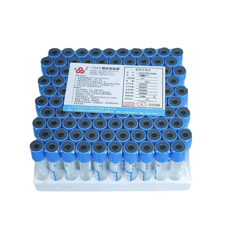 100pcs Blood collection coagulation sodium citrate plastic tube