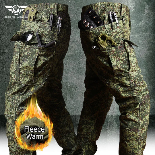 Softshell Warm Pants Men's Waterproof Sharkskin Fleece Working