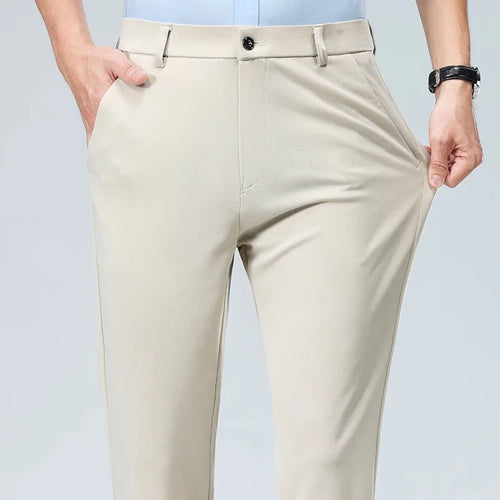 Men's Stretchy Casual Pants Business Suit Pants Spring Summer