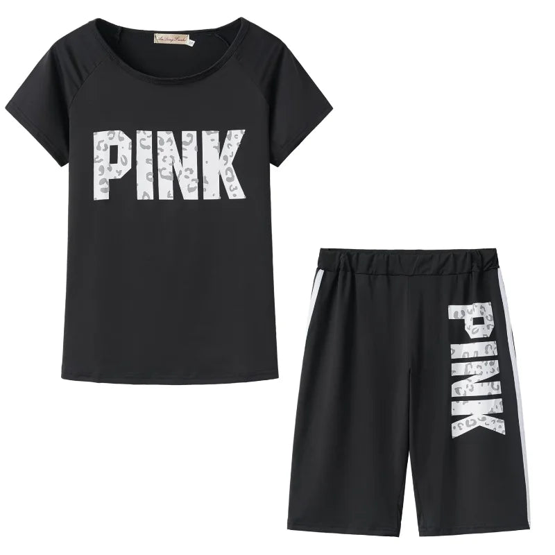 2024 European and American Women's Clothing Hot Selling Letter Pattern Printing Fashion Personality Casual Suit Sportswear