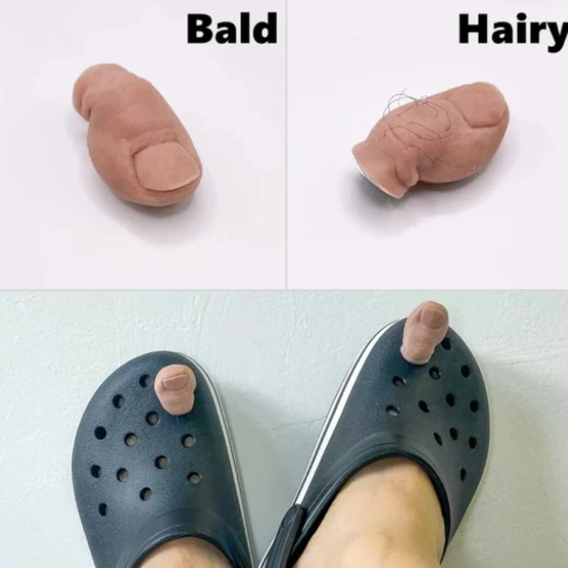 Simulated Thumb Shoe Charms Designer DIY Cute Shoes Decaration Party Accessories Clogs Kid Boy Women Girls Gifts