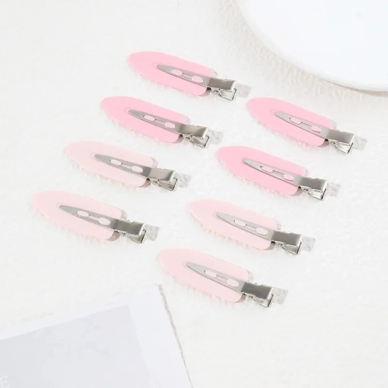 8pcs/set Women Girls No Bend  Seamless Hair Clips Side Bangs Barrette