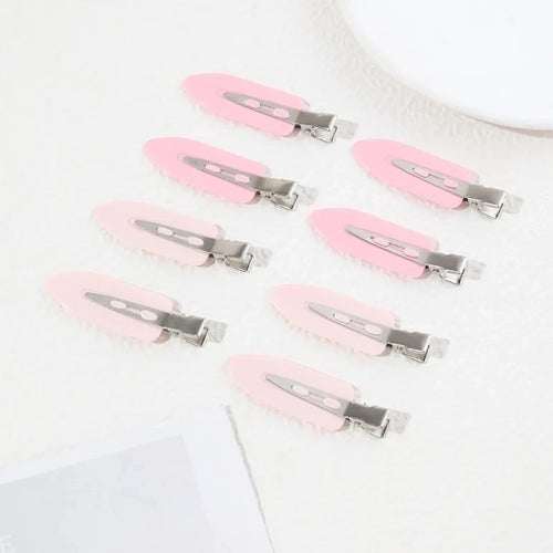 8pcs/set Women Girls No Bend  Seamless Hair Clips Side Bangs Barrette