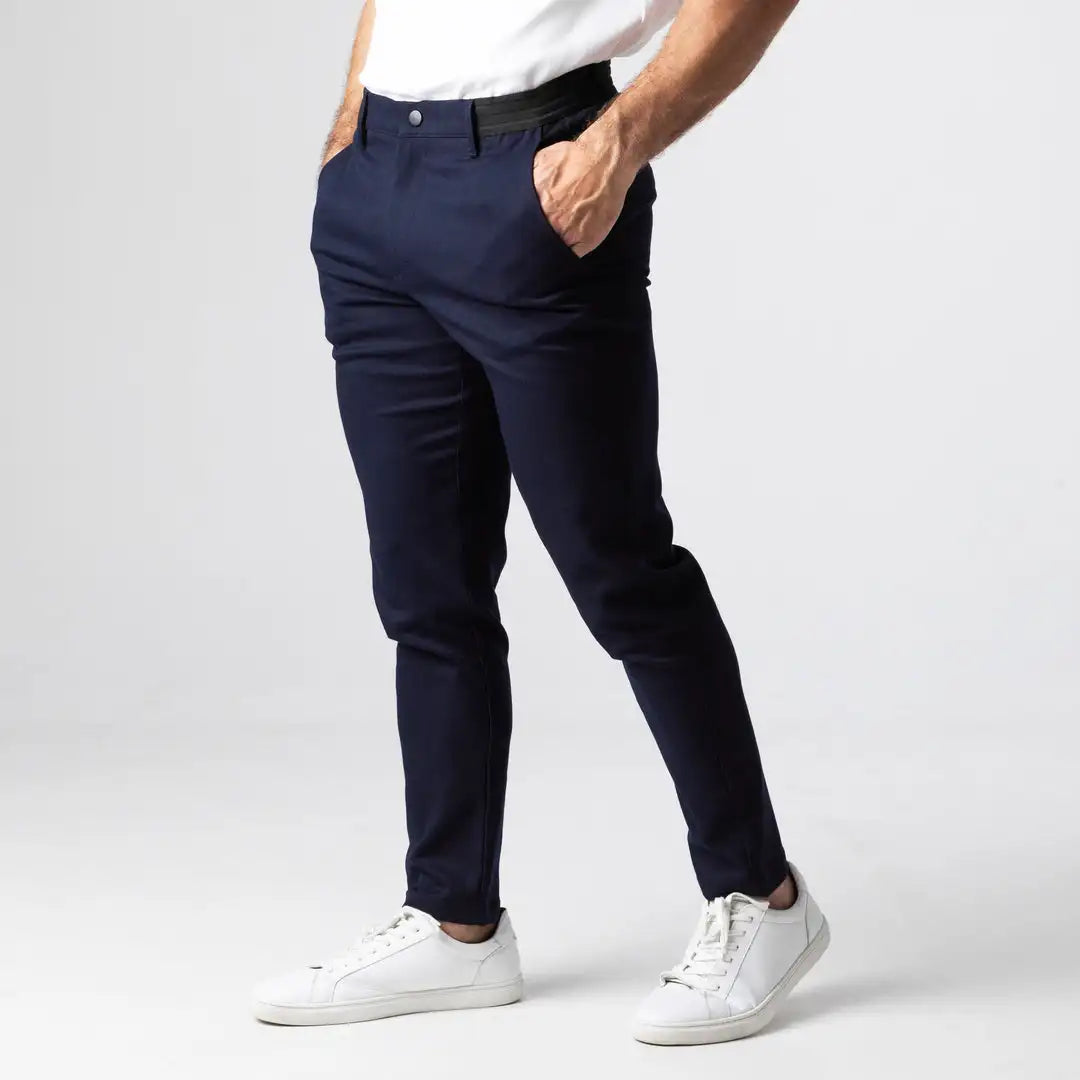 Men's Pants Active Chinos Comfortable Men Long Stylish Slim Fit Ankle