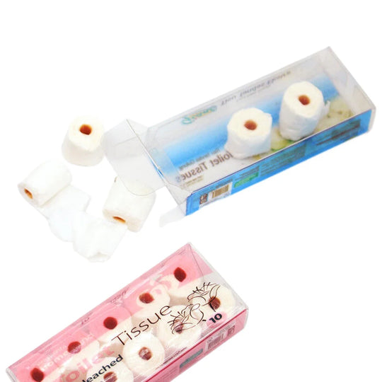 1 Set 1/12 Dollhouse Mini Paper Towel Roll Model Toilet Tissue