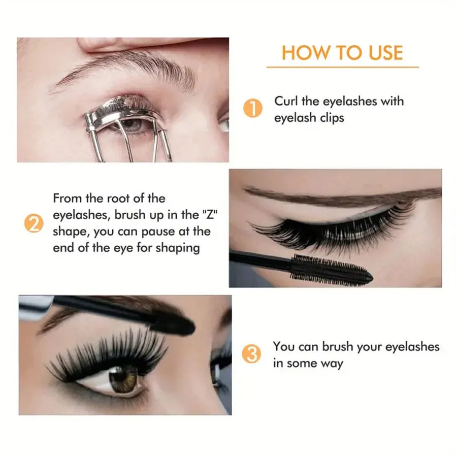 Waterproof 4D Mascara Thick Long Smudge-proof Plump Encrypted