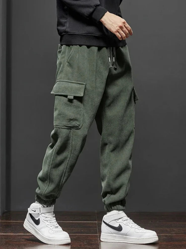 Spring Autumn New Style Elastic Waist Casual Pants for Men Stretch