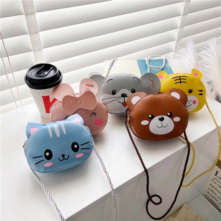 Children Mini Cute Cartoon Single Shoulder Bags(Blue Kitten)