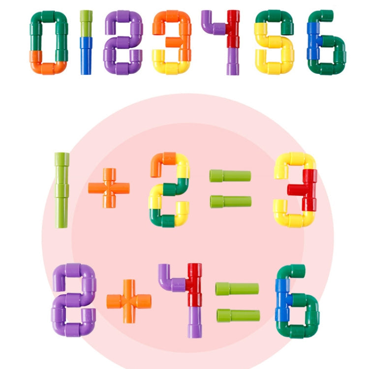 Children Educational Plastic Pipe Building Blocks Assembled Toy 72 PCS