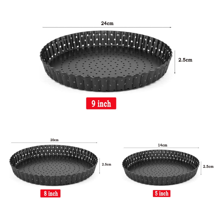 BM1075 Perforated Pizza Pan Kitchen Carbon Steel Non-stick Fruit Pie