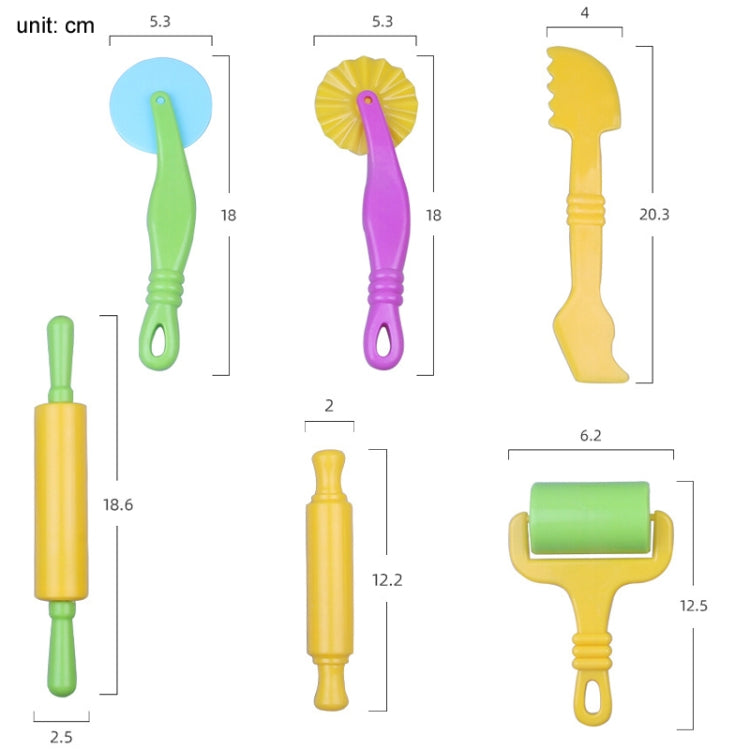 6pcs/set Plasticine Clay Mold Educational DIY Toys