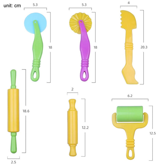 6pcs/set Plasticine Clay Mold Educational DIY Toys