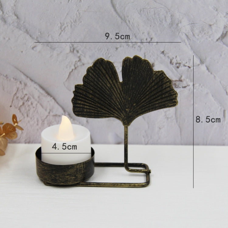 C Black Gold DH2303-03 Metal Retro Iron Art Candlesticks Ornament