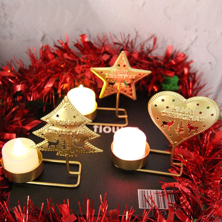 C Black Gold DH2303-03 Metal Retro Iron Art Candlesticks Ornament