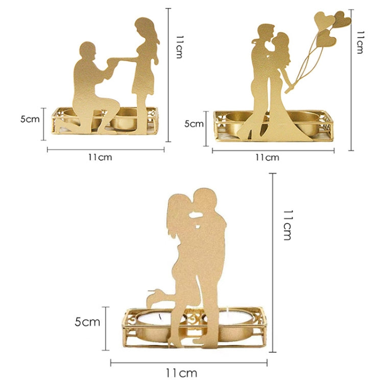 DH2206-03 Valentine Day Romantic Atmosphere Candle Holder Shooting