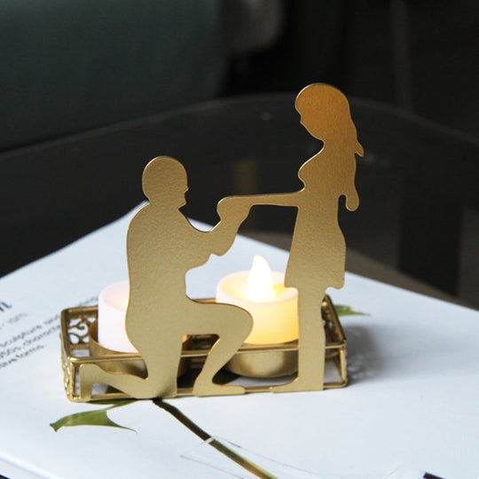 DH2206-03 Valentine Day Romantic Atmosphere Candle Holder Shooting