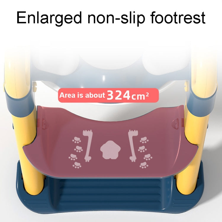 Household Childrens Toilet Seat Staircase Baby Folding Shelf Cushion