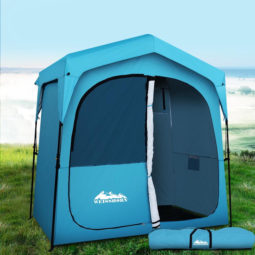 Weisshorn Double Camping Shower Toilet Tent Outdoor Fast Set Up Change