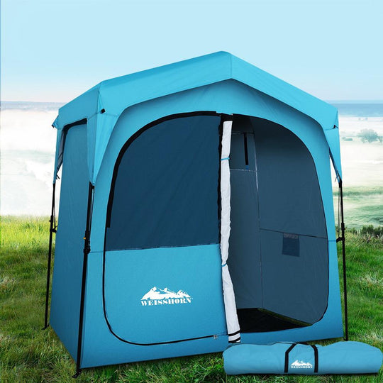 Weisshorn Double Camping Shower Toilet Tent Outdoor Fast Set Up Change
