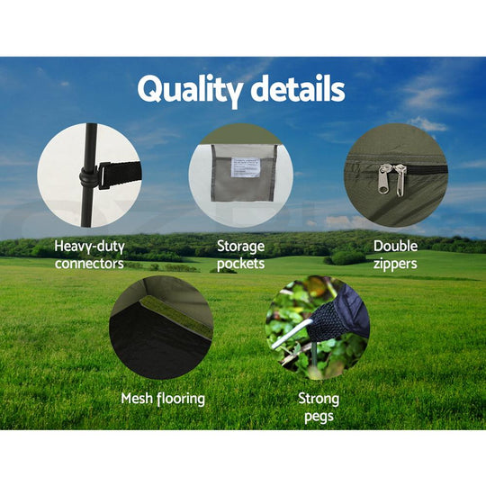 Weisshorn Camping Shower Toilet Tent Outdoor Portable Changing Room