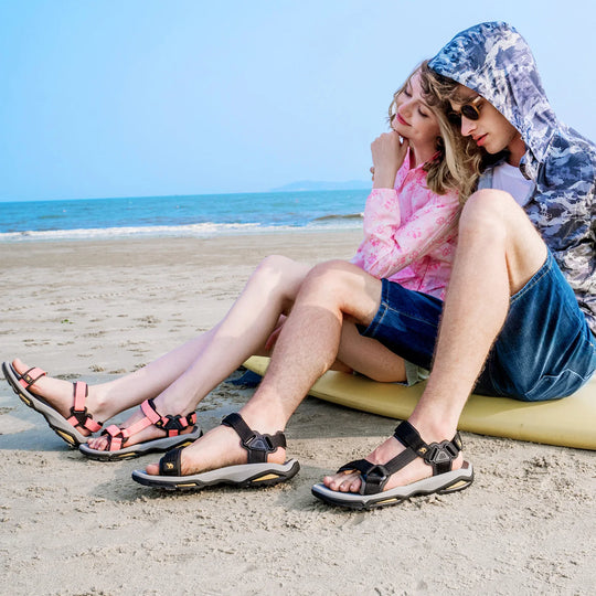 GOLDEN CAMEL Men's Sandals for Men Strap Men Shoes Hiking Walking Beach Slippers Outdoor Summer Casual Sandals Summer 2023 New