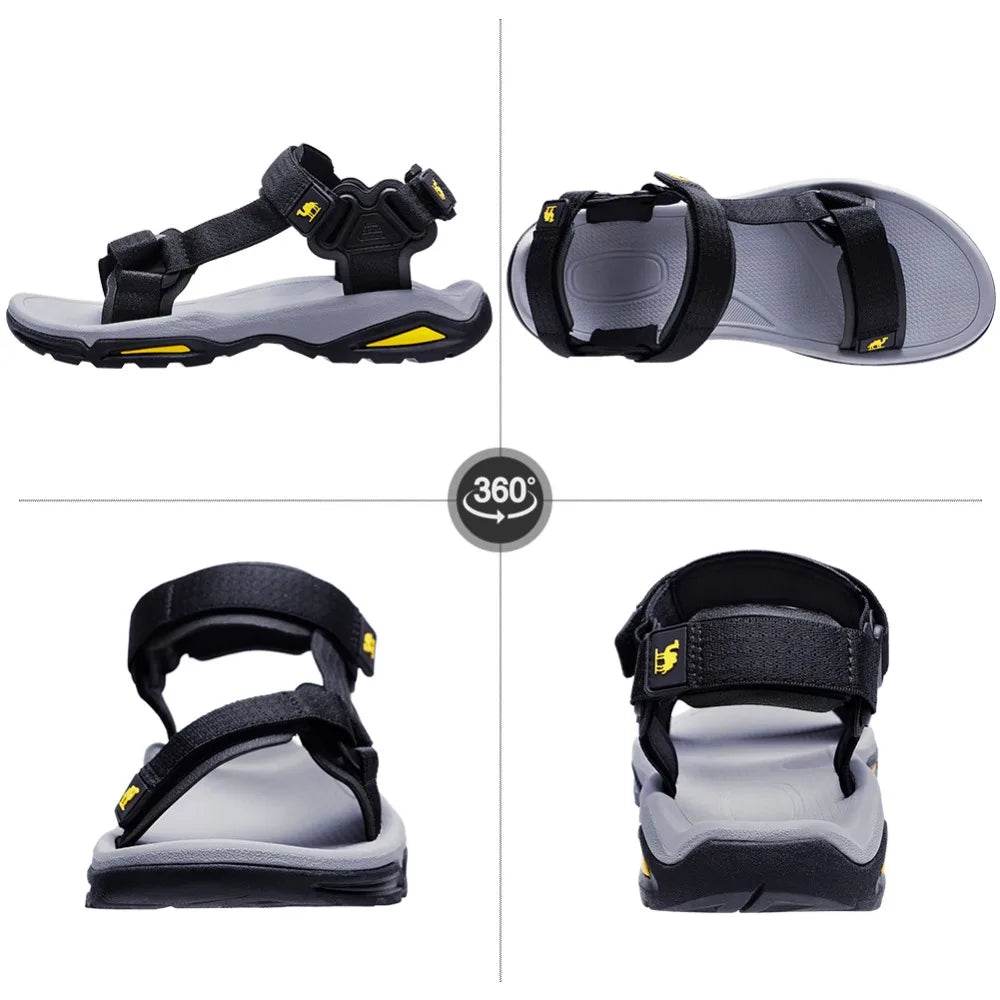 GOLDEN CAMEL Men's Sandals for Men Strap Men Shoes Hiking Walking Beach Slippers Outdoor Summer Casual Sandals Summer 2023 New
