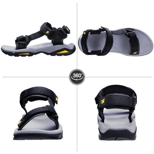 GOLDEN CAMEL Men's Sandals for Men Strap Men Shoes Hiking Walking Beach Slippers Outdoor Summer Casual Sandals Summer 2023 New