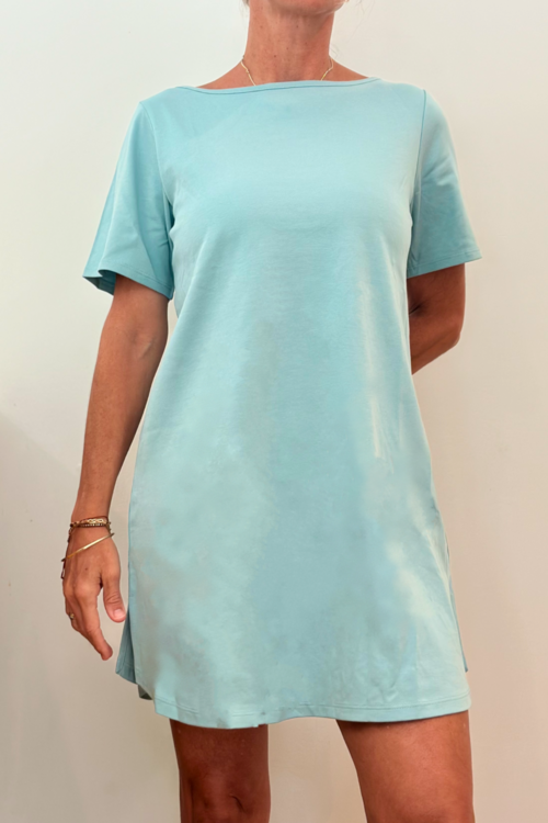 WOMEN'S ORGANIC PIMA COTTON T-SHIRT DRESS.