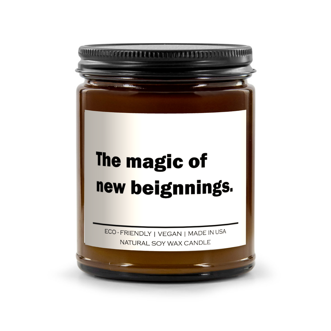 The magic of new beignnings Candle