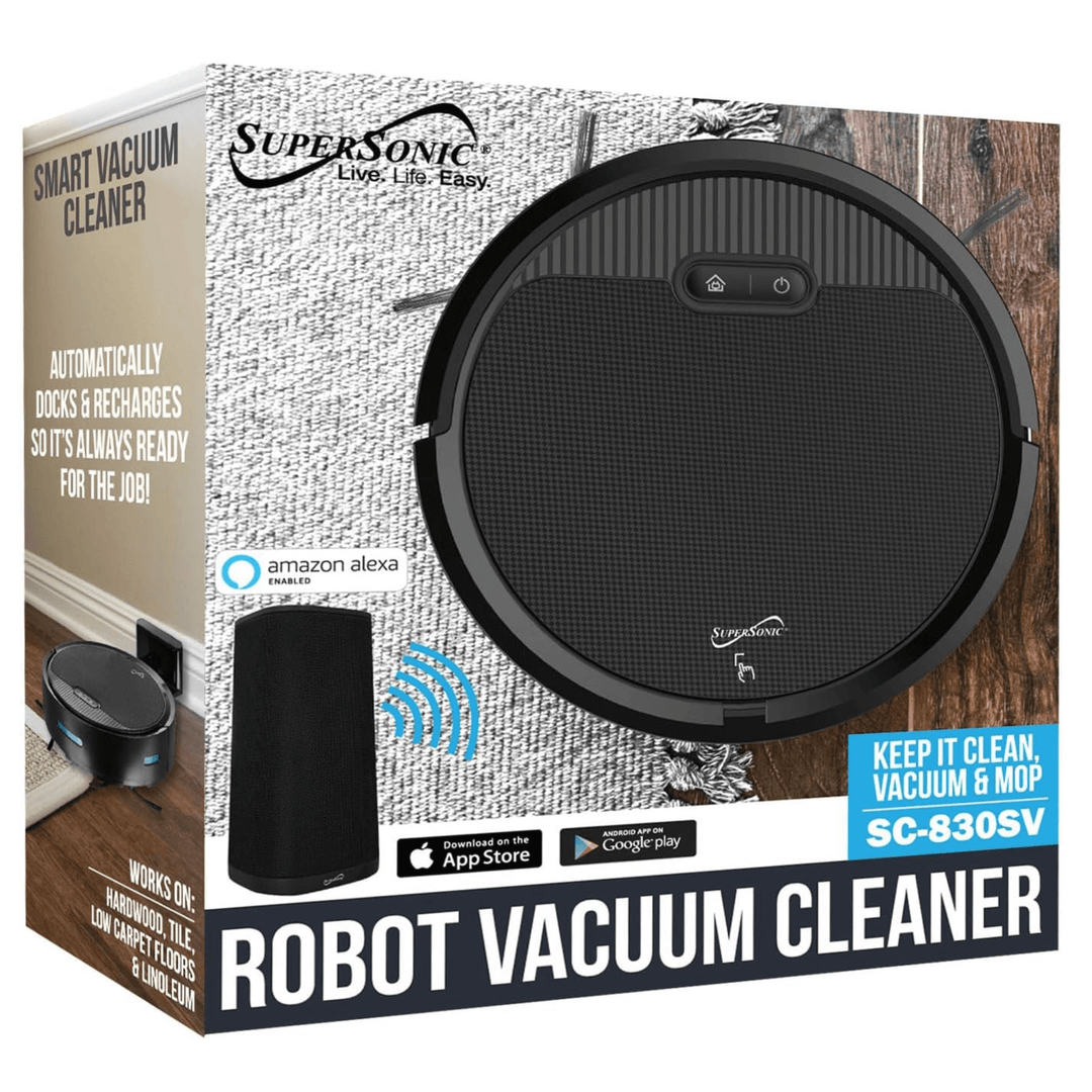 Supersonic Smart Robot Vacuum Sweep Cleaner with Gyroscope Technology [Shipping USA] Only].