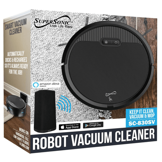 Supersonic Smart Robot Vacuum Sweep Cleaner with Gyroscope Technology [Shipping USA] Only].