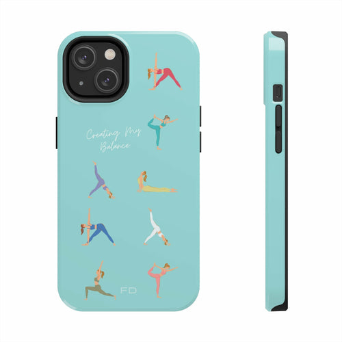 Yoga Poses iPhone Case with Wireless Charging – Stylish & Functional Protection