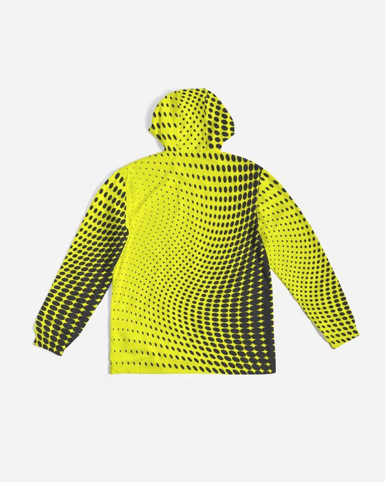 Mens Lightweight Windbreaker Jacket with Hood and Zipper Closure -