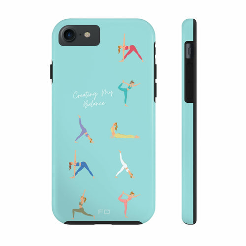 Yoga Poses iPhone Case with Wireless Charging – Stylish & Functional Protection