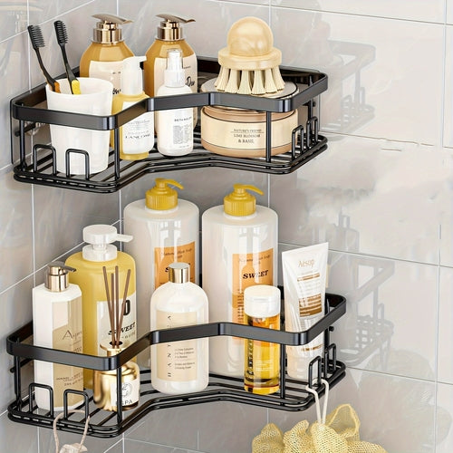 Set of 2 Durable WallMounted Bathroom Shelves