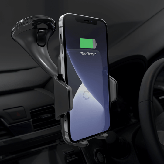 Cygnett ExoDrive Wireless Phone Charger with Window Mount for Hands-Fr