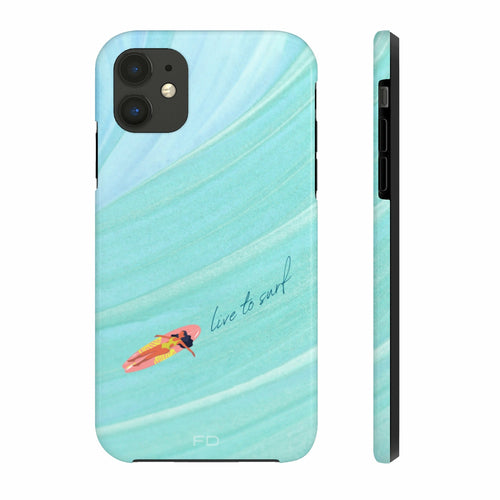 Live to Surf iPhone Case – Stylish, Durable Protection