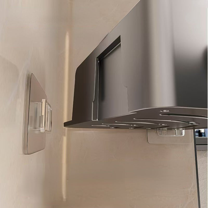Set of 2 NoDrill Corner Bathroom Storage Shelves