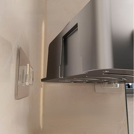 Set of 2 NoDrill Corner Bathroom Storage Shelves