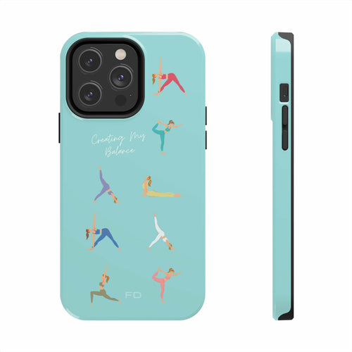 Yoga Poses iPhone Case with Wireless Charging – Stylish & Functional Protection